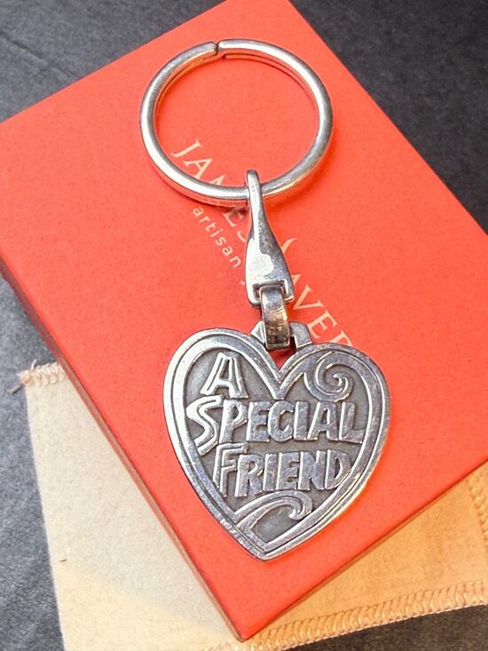 James Avery Accessories - James Avery 925 Sterling A Special Friend Heart Keychain Retired Engraved *READ